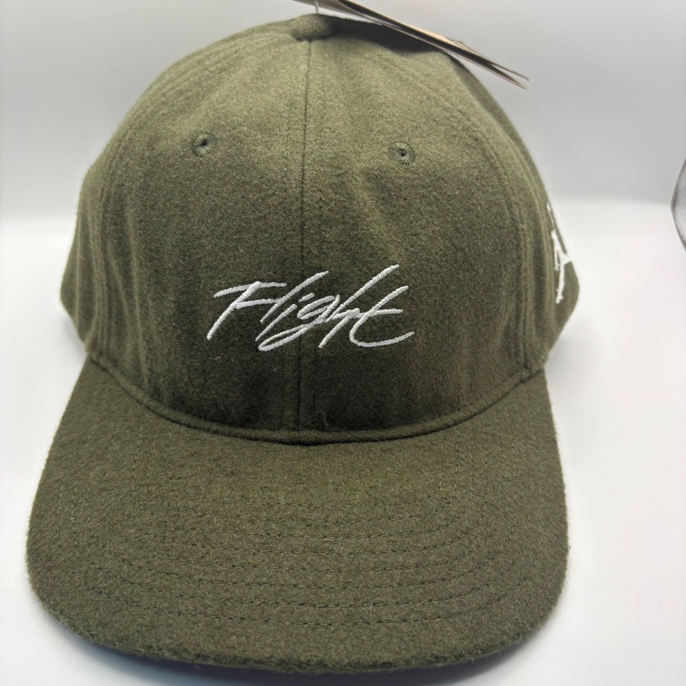 Jordan Flight Adult Unisex Olive Green Wool Blend LXL Baseball Cap New With Tags